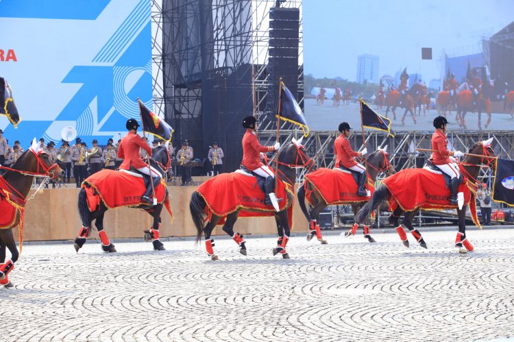 Hari Bhayangkara Ke-79 : Motor Layang, Pasukan Turangga, dan K9 Akan Meriahkan Hari Bhayangkara ke-79 di Monas